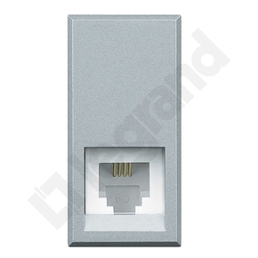 GNIAZDO TELEFONICZNE RJ11 1 MODUŁ ALUMINIUM AXOLUTE - HC4258/11N - LEGRAND