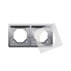 RAMKA PODWÓJNA BRYZGOSZCZELNA STAL INOX SIMON BASIC STANDARD - BMR2B/21 - KONTAKT SIMON