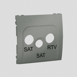 POKRYWA GNIAZDA ANTENOWEGO RTV-SAT-SAT GRAFIT SIMON CLASSIC - MAS2P/25 - KONTAKT SIMON