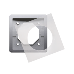 RAMKA POJEDYNCZA BRYZGOSZCZELNA STAL INOX SIMON BASIC STANDARD - BMR1B/21 - KONTAKT SIMON