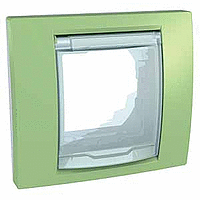 RAMKA POJEDYNCZA IP44 ZIELEŃ OLIWKOWA UNICA PLUS  - MGU61.002.863 - SCHNEIDER ELECTRIC