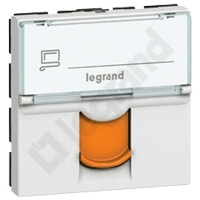 GNIAZDO 1XRJ45 KAT6 FTP POMARAŃCZOWE MOSAIC  - 076523 - LEGRAND