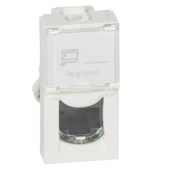 GNIAZDO KOMPUTEROWE POJEDYNCZE 1M 1XRJ45 KAT. 5E UTP MOSAIC - 076551 - LEGRAND