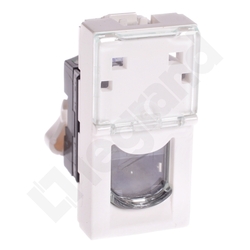 GNIAZDO KOMPUTEROWE POJEDYNCZE 1M 1XRJ45 KAT. 5E FTP MOSAIC - 076552 - LEGRAND