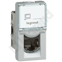 GNIAZDO 1XRJ45 KAT6 FTP ALU MOSAIC  - 079462 - LEGRAND