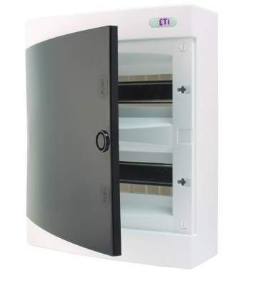 ROZDZIELNIA TWORZYWO 2X12 MODUŁY N/T IP40 DRZWI TRANSPARENTNE ECT - 001101069 - ETI