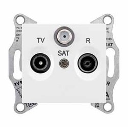GNIAZDO R/TV/SAT PRZELOTOWE BIAŁY SEDNA  - SDN3501421 - SCHNEIDER ELECTRIC