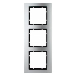 RAMKA POTRÓJNA ALU/ANTRACYT B.3 - 10133004 - HAGER - BERKER