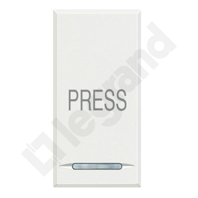 PRZYCISK PRESS 1 MODUŁ AXIAL BIAŁY AXOLUTE - HD4055P - LEGRAND