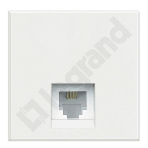 GNIAZDO TELEFONICZNE RJ11 2 MODUŁY BIAŁE AXOLUTE - HD4258C11D - LEGRAND
