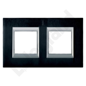 RAMKA PROSTOKĄTNA PIONOWA 2X2 MODUŁY BRUSHED ANTHRACITE AXOLUTE - HA4802/2XS - LEGRAND