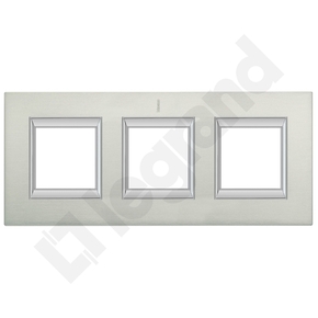 RAMKA PROSROKĄTNA PIONOWA 3X2 MODUŁY BRUSHED ALUMINIUM AXOLUTE - HA4802/3XC - LEGRAND
