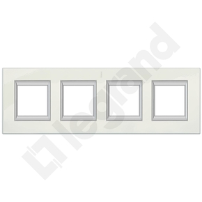 RAMKA PROSTOKĄTNA PIONOWA 4X2 MODUŁY WHITE LIMOGES AXOLUTE - HA4802/4BG - LEGRAND