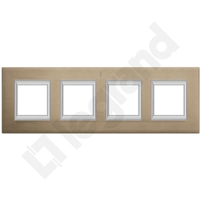 RAMKA PROSTOKĄTNA PIONOWA 4X2 MODUŁY BRUSHED TITANIUM AXOLUTE - HA4802/4NX - LEGRAND