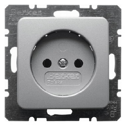 GNIAZDO BEZ UZIEMIENIA ALU MODUL STAR/-PLUS - 53610384 - HAGER - BERKER