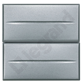 PRZYCISK PODWÓJNY 2 MODUŁY AXIAL ALUMINIUM AXOLUTE - HC4036/2 - LEGRAND
