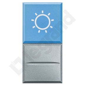 PRZYCISK ŚWIATŁO 230V 1 MODUŁ ALUMINIUM AXOLUTE - HC4038LA/230 - LEGRAND