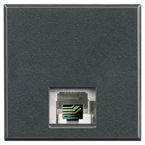 GNIAZDO TELEFONICZNE RJ11 2 MODUŁY ANTRACYT AXOLUTE - HS4258/11D - LEGRAND