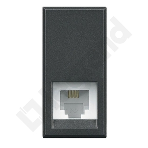 GNIAZDO TELEFONICZNE RJ11 1 MODUŁ ANTRACYT AXOLUTE - HS4258/11N - LEGRAND