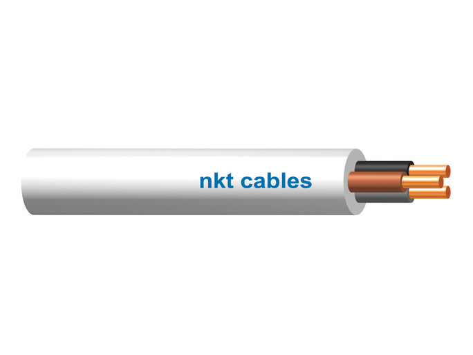 NKT YDY 3x1,5  750V biały przewód SZPULA 500 mb - G-003034** - KABLE I PRZEWODY