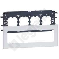 UCHWYT OSPRZĘT FI 60, 4 MECHANIZMY POKRYWA 130 ALU DLP  - 011174 - LEGRAND