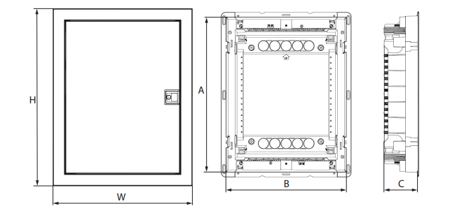 ROZDZIELNIA TWORZYWO 2X12 MODUŁY P/T IP40 DRZWI TRANSPARENTNE ECM - 001101075 - ETI