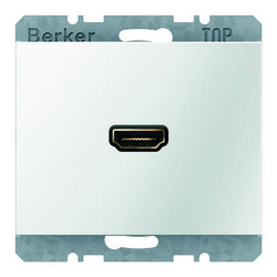 GNIAZDO HDMI BIAŁY POŁYSK K.1 - 3315427009 - HAGER - BERKER