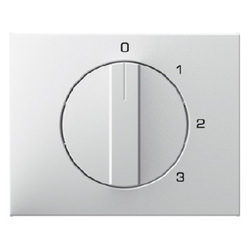ELEMENT CENTRALNY Z POKRĘTŁEM DO ŁĄCZNIKA 3-POZYCYJNEGO Z "0" BIAŁY K.1 - 10877109 - HAGER - BERKER