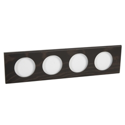 RAMKA POCZWÓRNA POZIOMA/PIONOWA WENGE CELIANE - 069204 - LEGRAND