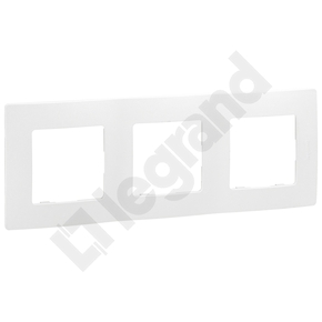 RAMKA POTRÓJNA BIAŁA NILOE - 665003 - LEGRAND