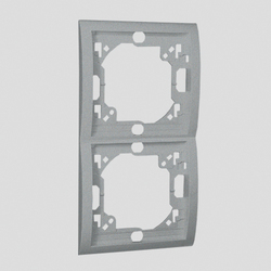 RAMKA PODWÓJNA PIONOWA ALUMINIUM SIMON CLASSIC - MR2P/26 - KONTAKT SIMON