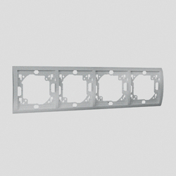 RAMKA POCZWÓRNA POZIOMA ALUMINIUM SIMON CLASSIC - MR4/26 - KONTAKT SIMON