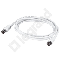 KABEL TV Z 1 WTYKIEM MĘSKIM O9,52 MM I 1 WTYKIEM ŻEŃSKIM FI 9,52 MM, DŁUGOŚĆ 2 M - 091024 - LEGRAND