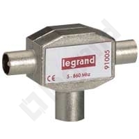 SPLITTERY EKRANOWANE FI 9.52 MM - 862 MHZ, 1 WEJŚCIE ŻEŃSKIE - 2 WYJŚCIA MĘSKIE - 091005 - LEGRAND