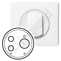 PLAKIETKA WEJŚCIA AUDIO RCA SYSTEMU BUS BIAŁA MYHOME BUS/SCS  - 068261 - LEGRAND