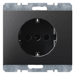 GNIAZDO SCHUKO ANTRACYT MAT LAKIEROWANY K.1 - 47157006 - HAGER - BERKER