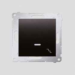 ŁĄCZNIK SCHODOWY Z PODŚWIETLENIEM LED (MODUŁ) 10 AX; ANTRACYT SIMON 54 - DW6L.01/48 - KONTAKT SIMON