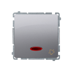 PRZYCISK DZWONEK Z PODŚWIETLENIEM MODUŁSTAL INOX SIMON BASIC - BMD1L.01/21 - KONTAKT SIMON