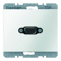 GNIAZDO VGA BIAŁY POŁYSK K.1 - 3315407009 - HAGER - BERKER