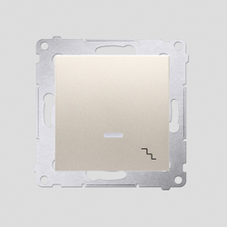 ŁĄCZNIK SCHODOWY Z PODŚWIETLENIEM LED (MODUŁ) 10 AX KREMOWY SIMON 54 - DW6L.01/41 - KONTAKT SIMON