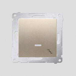ŁĄCZNIK SCHODOWY Z PODŚWIETLENIEM LED (MODUŁ) 10 AX ZŁOTY MAT SIMON 54 - DW6L.01/44 - KONTAKT SIMON