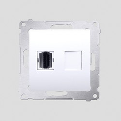 GNIAZDO HDMI (MODUŁ) BIAŁE SIMON 54 - DGHDMI.01/11 - KONTAKT SIMON
