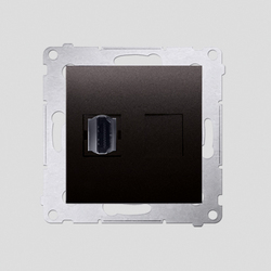 GNIAZDO HDMI (MODUŁ) ANTRACYT SIMON 54 - DGHDMI.01/48 - KONTAKT SIMON