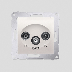GNIAZDO RTV-DATA (MODUŁ) CZĘSTOTLIWOŚĆ DLA WEJŚCIA 5&ndash;862 MHZ KREMOWE SIMON 54 - DAD.01/41 - KONTAKT SIMON