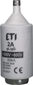 WKŁADKA BEZPIECZNIKOWA 35A BIWTZ CHARAKTERYSTYKA GG ZWŁOCZNA - 002313407 - ETI