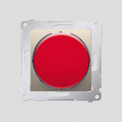 SYGNALIZATOR ŚWIETLNY LED &ndash; ŚWIATŁO CZERWONE (MODUŁ) ZŁOTY MAT SIMON 54  - DSS2.01/44 - KONTAKT SIMON