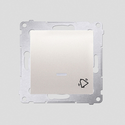 PRZYCISK "DZWONEK" Z PODŚWIETLENIEM LED (MODUŁ) 10 AX KREMOWY SIMON 54  - DD1L.01/41 - KONTAKT SIMON
