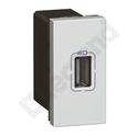 GNIAZDO ZASILAJĄCE 1 X USB 5 V 750 MA ALUMINIUM MOSAIC - 079391 - LEGRAND