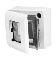 OBUDOWA N/T 2-MODUŁOWA DO OSPRZĘTU W STANDARDZIE 45X45MM (ZAWIERA SUP METALOWY I RAM) - OBUK-2/M - EMITER