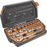 KLUCZE NASADOWE 1/2" ZESTAW 23SZT. - 08-616 - GRUPA TOPEX